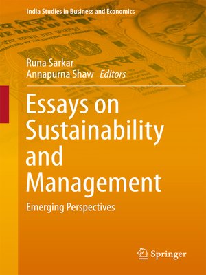 cover image of Essays on Sustainability and Management